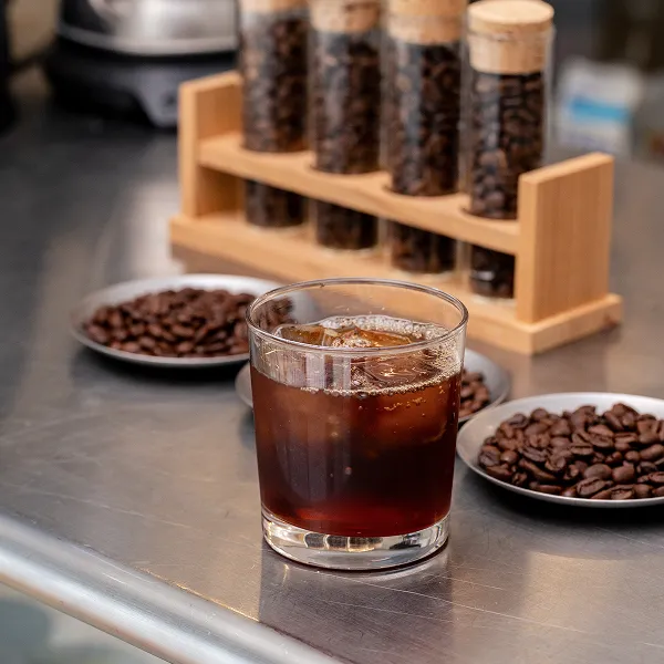 自家焙煎のアイスコーヒー